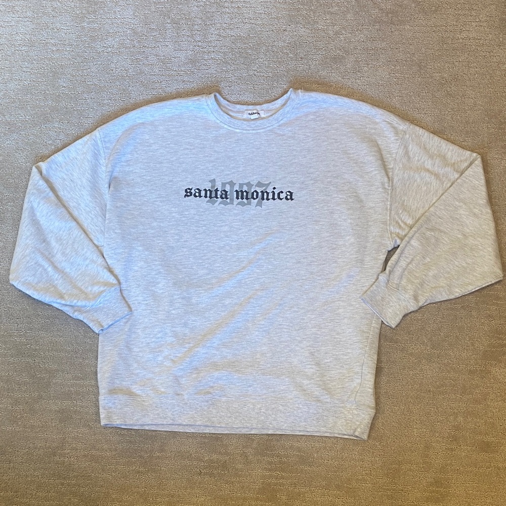 Garage Santa Monica 1997 Gray Sweater Crew neck